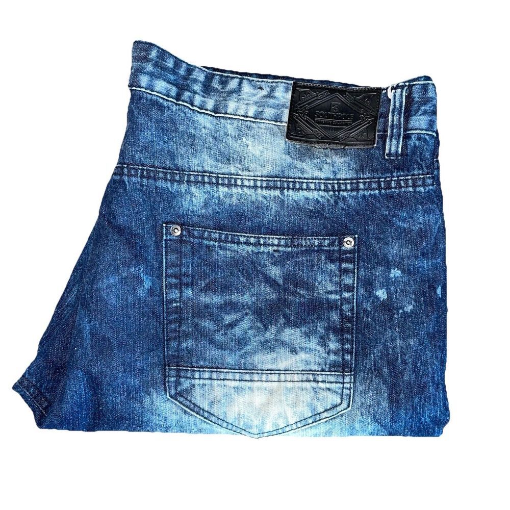 SouthPole Authentic‎ Collection Distressed Bleached Blue Jeans Y2K Size: 42/34